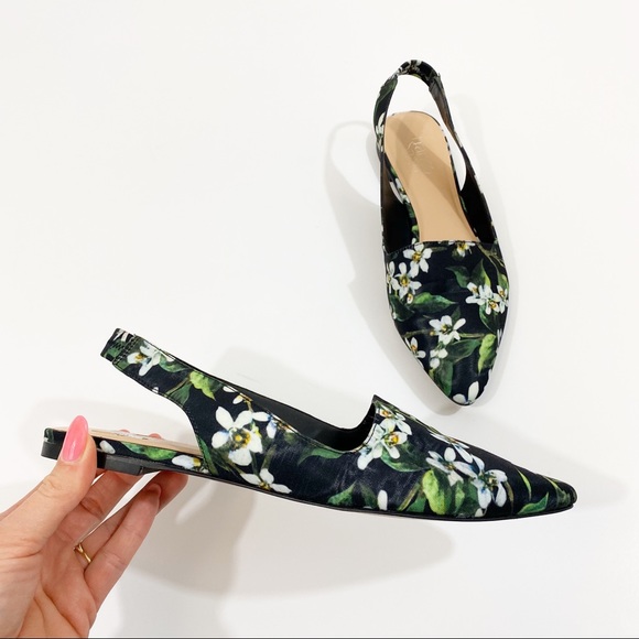 Franco Sarto Shoes - Franco Sarto Scarlett Floral Sling Back Flats